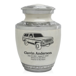 Truck III Sharing Urn - Radiant White