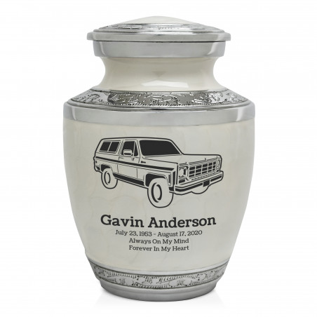 Truck III Sharing Urn - Radiant White