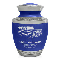 Truck III Sharing Urn - Royal Blue