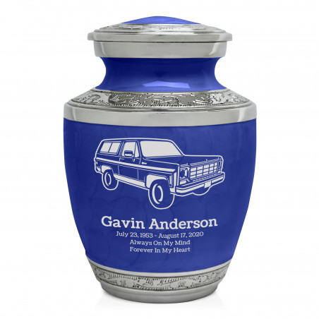 Truck III Sharing Urn - Royal Blue