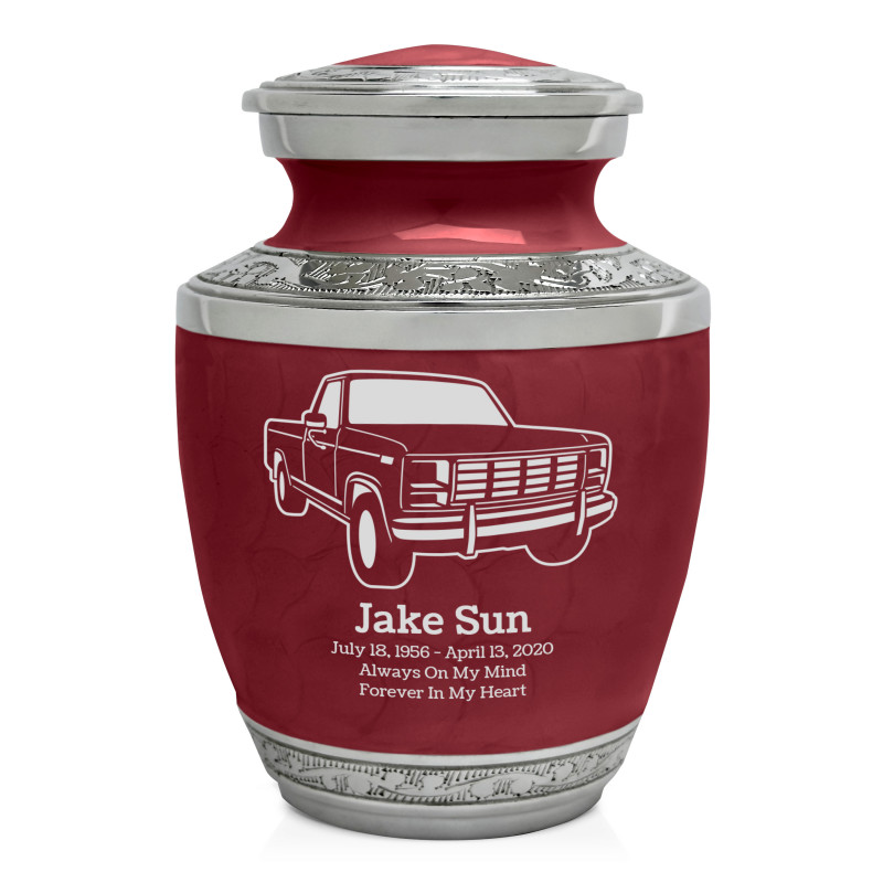 Truck IV Sharing Urn - Rose Red