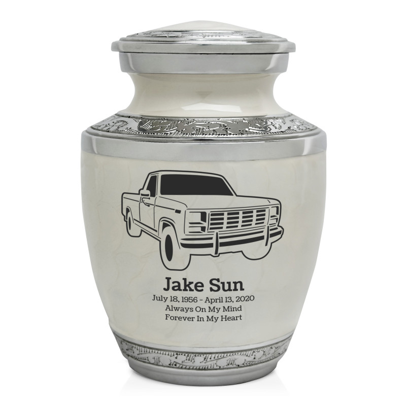 Truck IV Sharing Urn - Radiant White