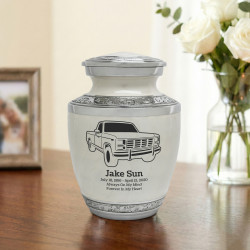 Truck IV Sharing Urn - Radiant White