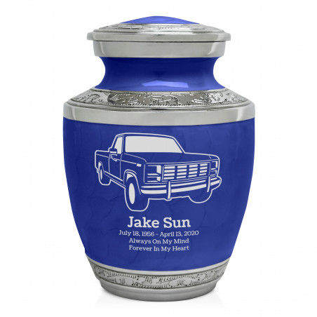 Truck IV Sharing Urn - Royal Blue