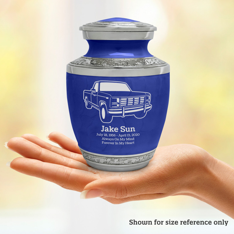 Truck IV Sharing Urn - Royal Blue