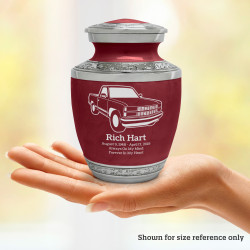 Truck V Sharing Urn - Rose Red