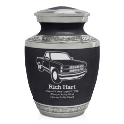 Truck V Sharing Urn - Ebony Black