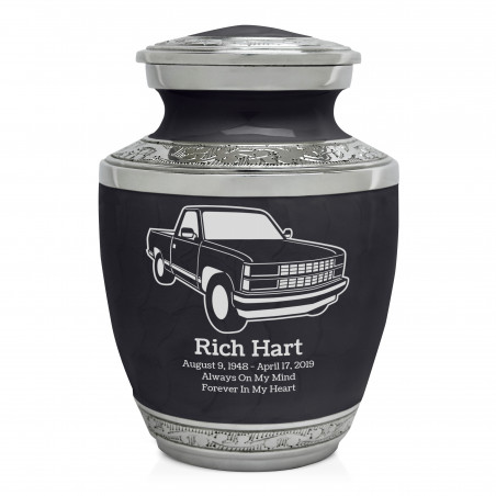 Truck V Sharing Urn - Ebony Black