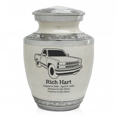 Truck V Sharing Urn - Radiant White