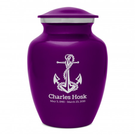 Boat Anchor Sharing Urn - Purple Luster
