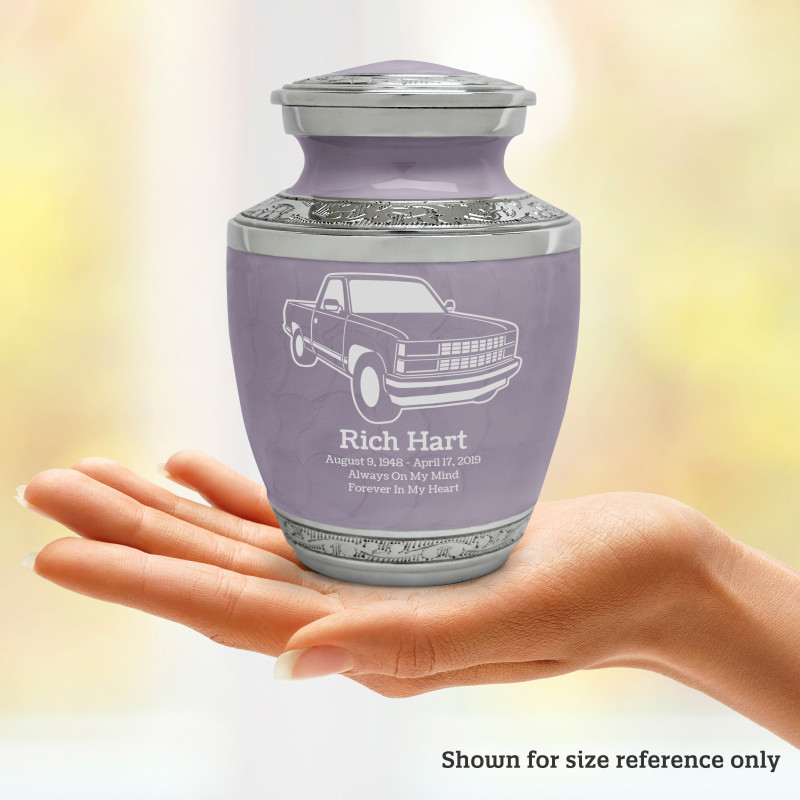 Truck V Sharing Urn - Regal Purple