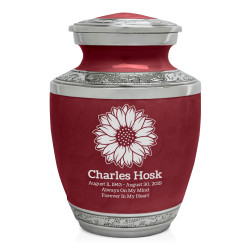 Sunflower Sharing Urn - Rose Red