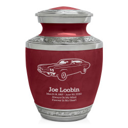 Muscle Car III Sharing Urn - Rose Red