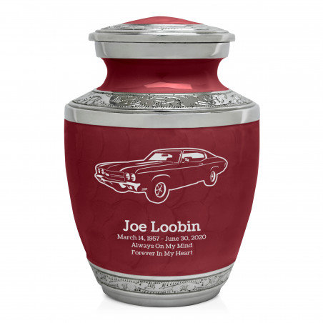Muscle Car III Sharing Urn - Rose Red