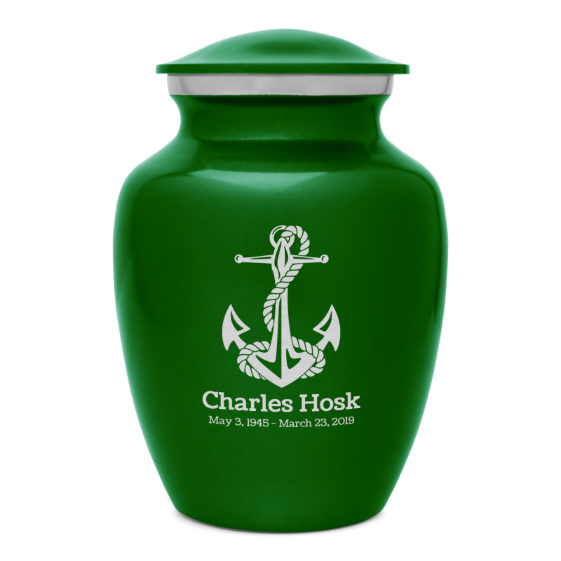 Boat Anchor Sharing Urn - Shamrock Green