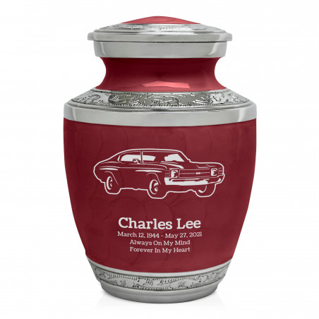 Muscle Car IV Sharing Urn - Rose Red
