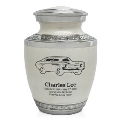 Muscle Car IV Sharing Urn - Radiant White