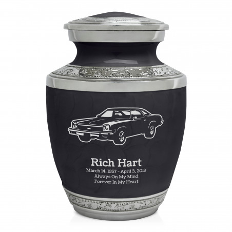 Muscle Car V Sharing Urn - Ebony Black