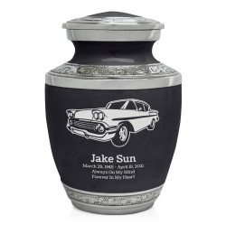 Classic Car VI Sharing Urn - Ebony Black