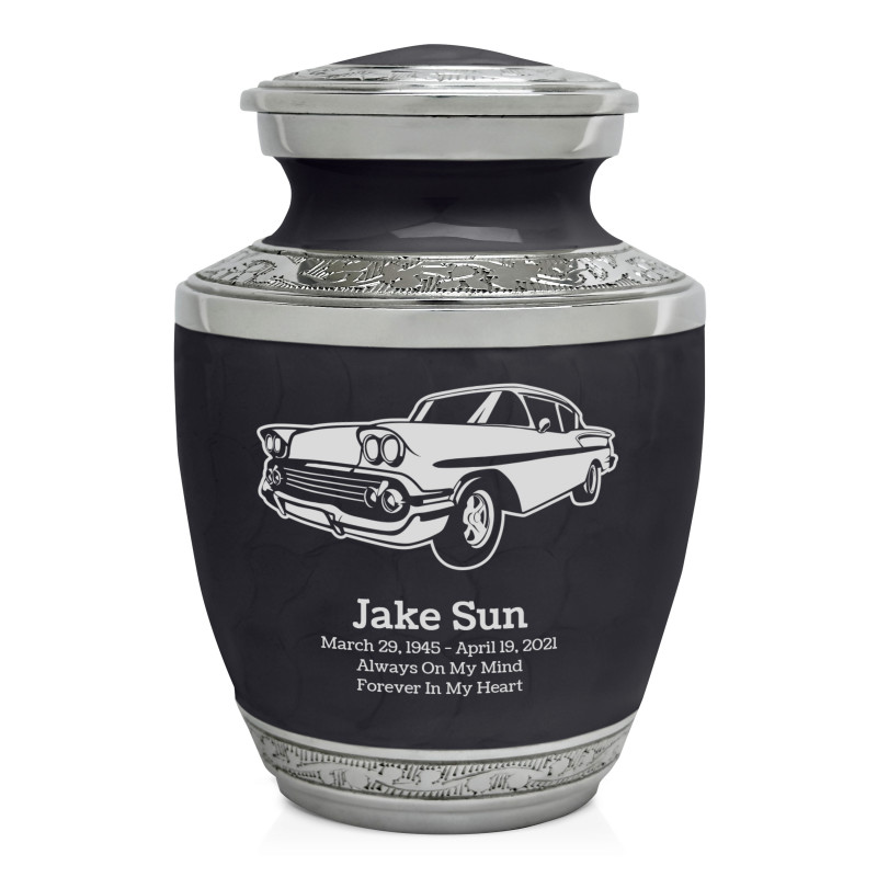 Classic Car VI Sharing Urn - Ebony Black