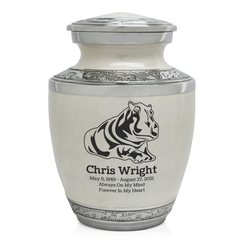 Hippo Sharing Urn - Radiant White