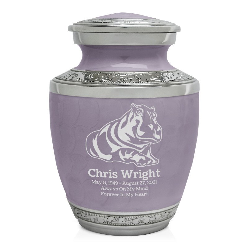Hippo Sharing Urn - Regal Purple