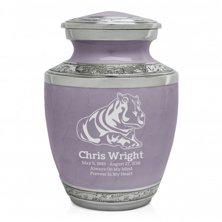 Hippo Sharing Urn - Regal Purple