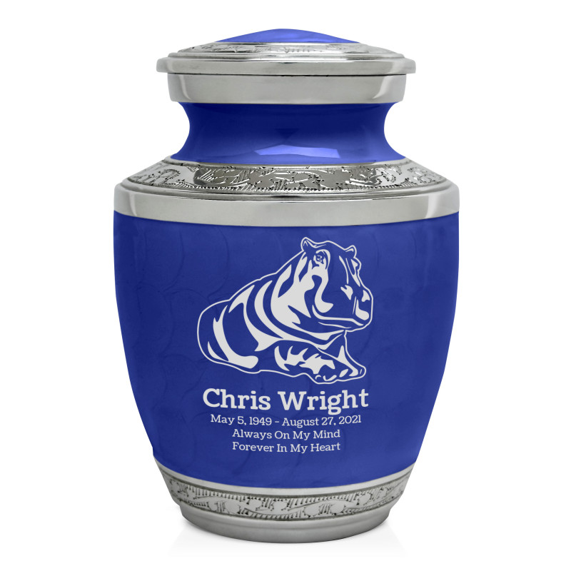Hippo Sharing Urn - Royal Blue