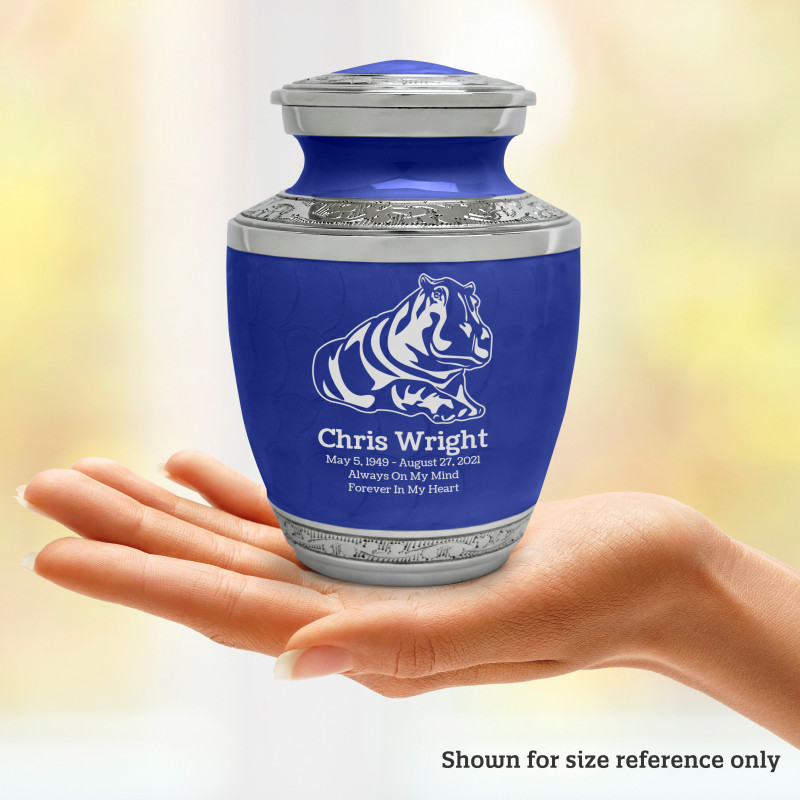 Hippo Sharing Urn - Royal Blue