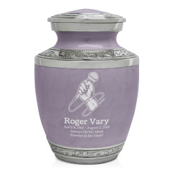 Microphone Hand Sharing Urn - Regal Purple