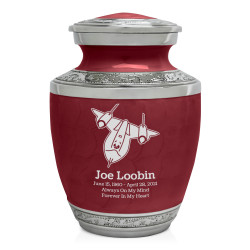 SR71 Jet Sharing Urn - Rose Red