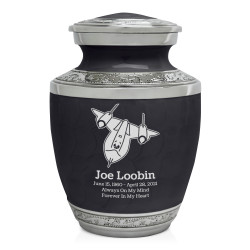 SR71 Jet Sharing Urn - Ebony Black