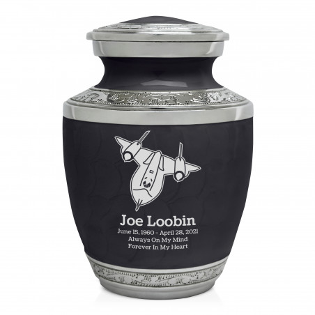SR71 Jet Sharing Urn - Ebony Black