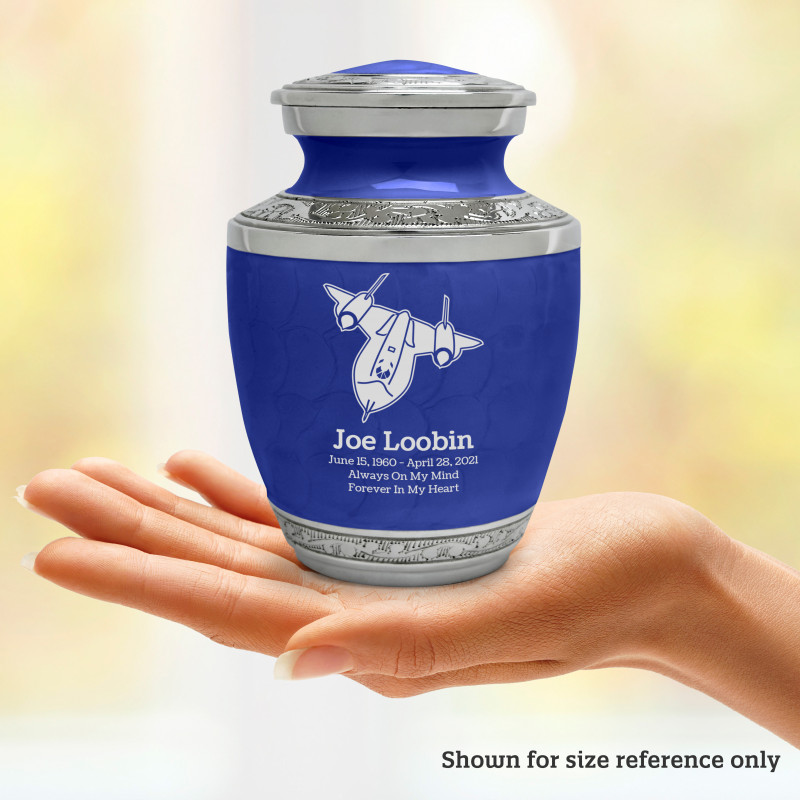 SR71 Jet Sharing Urn - Royal Blue