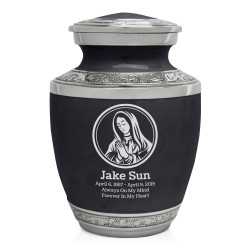 Mother Mary Sharing Urn - Ebony Black