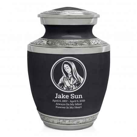 Mother Mary Sharing Urn - Ebony Black