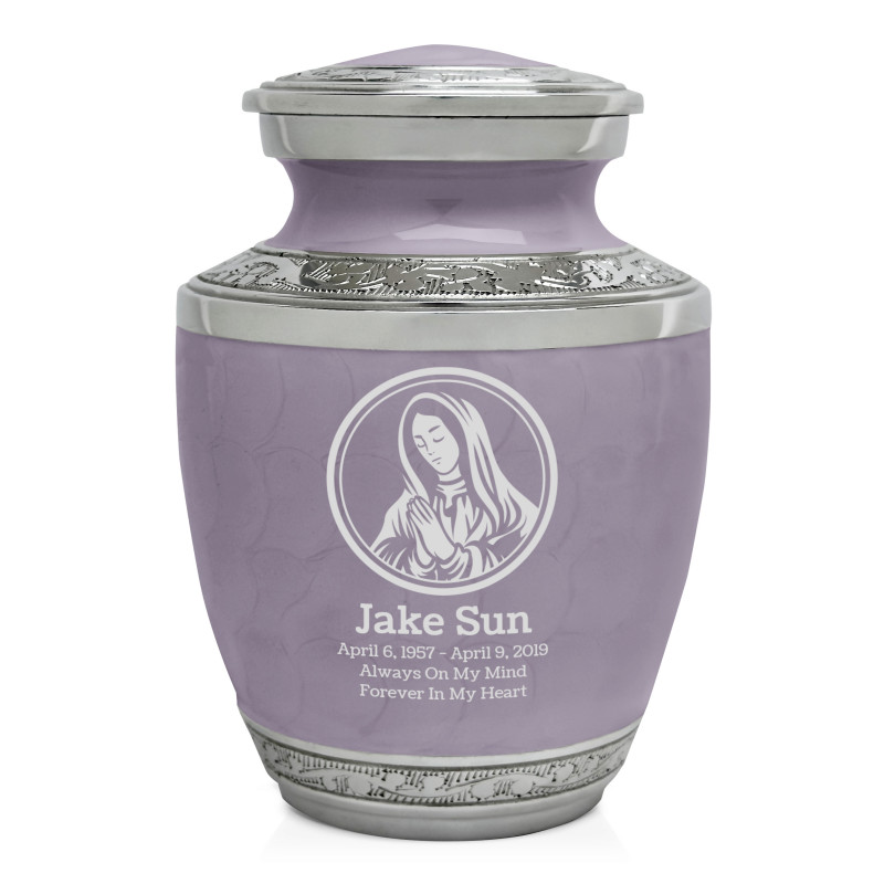 Mother Mary Sharing Urn - Regal Purple