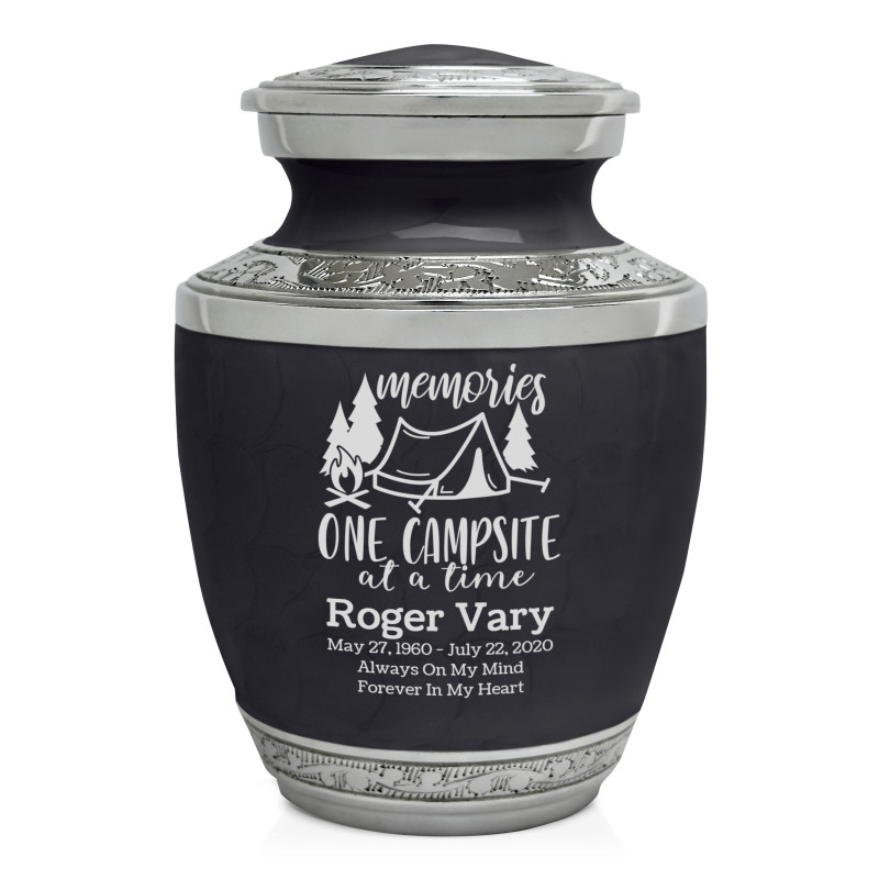 Tent Camping Sharing Urn - Ebony Black