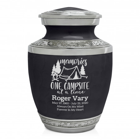 Tent Camping Sharing Urn - Ebony Black