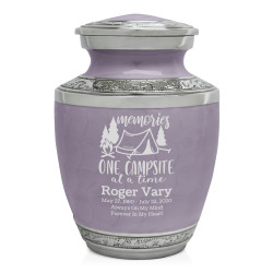 Tent Camping Sharing Urn - Regal Purple