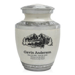 Fifth Wheel Camper Sharing Urn - Radiant White