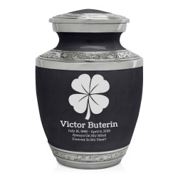 4 Leaf Clover Sharing Urn - Ebony Black