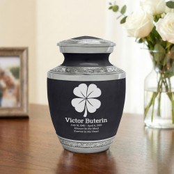 4 Leaf Clover Sharing Urn - Ebony Black