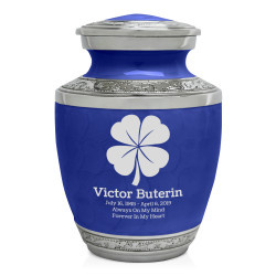 4 Leaf Clover Sharing Urn - Royal Blue