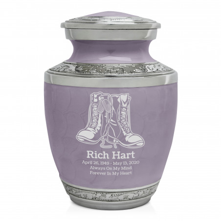 Veteran Combat Boots Sharing Urn - Regal Purple