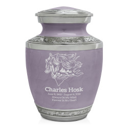 Running Horses Sharing Urn - Regal Purple