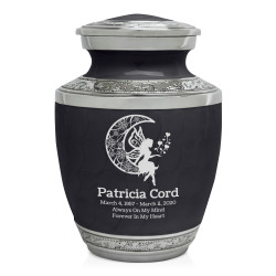 Fairy In the Moon Sharing Urn - Ebony Black