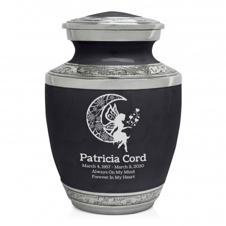 Fairy In the Moon Sharing Urn - Ebony Black