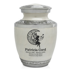 Fairy In the Moon Sharing Urn - Radiant White