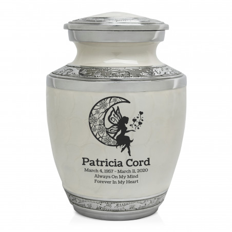 Fairy In the Moon Sharing Urn - Radiant White